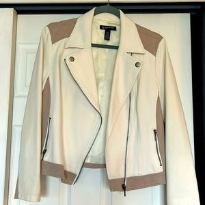 Inc ladies ponte knot moto jacket. Like new. Worn once.